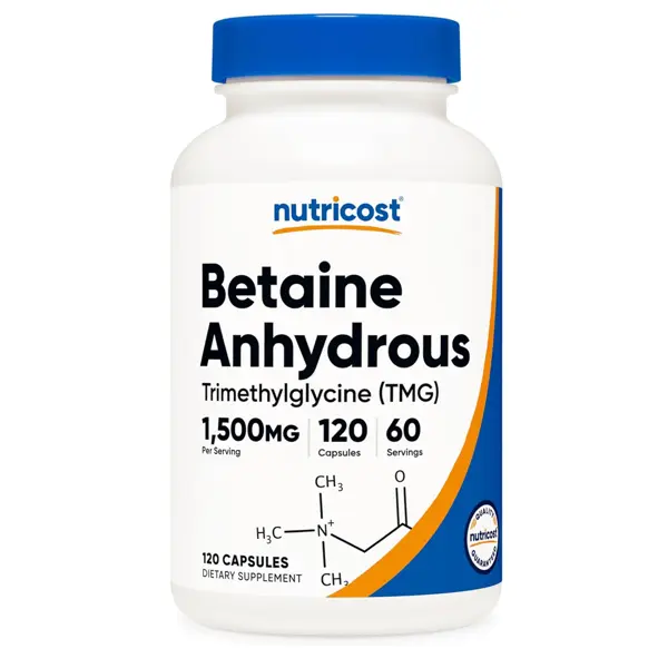 Nutricost Betaine Anhydrous (TMG) 1500mg Capsules